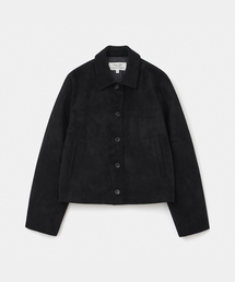 UNIFORM BRIDGE（ユニフォームブリッジ）の「faux suede jacket(womens) black（ライダースジャケット）」