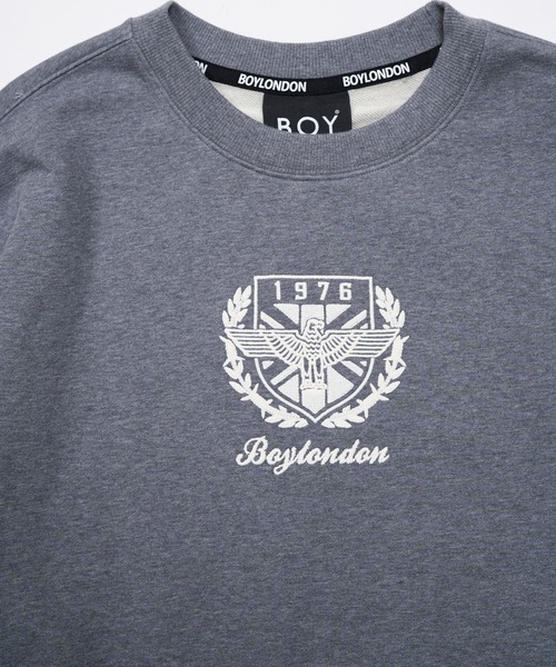 BOY LONDON(ボーイロンドン)の「【BOY LONDON】EAGLE EMBROIDERY CREW SWEAT(スウェット・メンズ・グレー・MEDIUM/LARGE)」の4枚目の写真