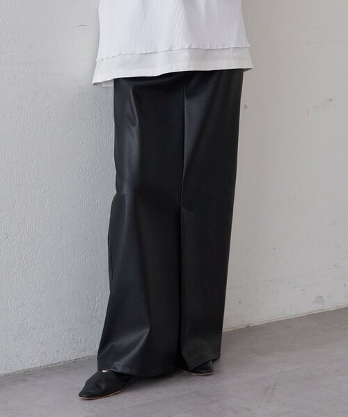 SHENERY（シーナリー）の「レザーマキシスカート（スカート・レディース・オフホワイト/キャメル/ブラック・36/38）」の3枚目の写真