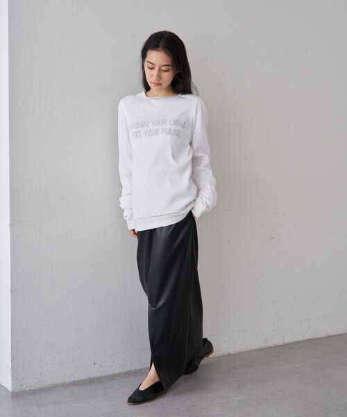 SHENERY（シーナリー）の「レザーマキシスカート（スカート・レディース・オフホワイト/キャメル/ブラック・36/38）」の13枚目の写真