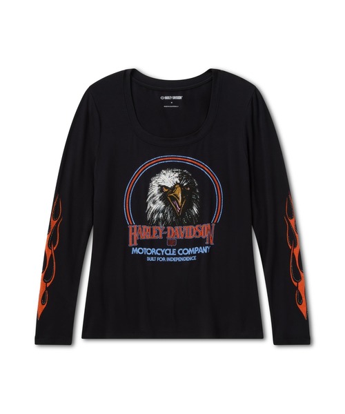 ブリング 長袖Tシャツ - フレイミングアイアンイーグル（Tシャツ