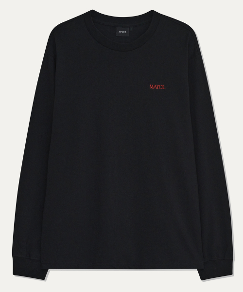 MAYOL（マイヨール）の「ロゴベーシックロングスリーブTシャツ_ブラック（Tシャツ/カットソー・メンズ・ブラック・MEDIUM/LARGE/X-LARGE）」の5枚目の写真