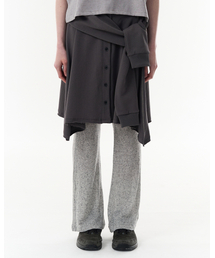 PAHISUM（パヒサム）の「コットンタイスカート_チャコール（スカート）」