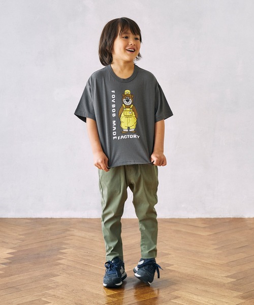 FOV(フォブ)の「フォブ F/B BEAR Tシャツ(Tシャツ/カットソー・キッズ・チャコールグレー/ホワイト/ベージュ系その他・100cm/110cm/120cm/130cm/90cm)」の12枚目の写真
