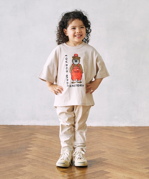 FOV(フォブ)の「フォブ F/B BEAR Tシャツ(Tシャツ/カットソー・キッズ・チャコールグレー/ホワイト/ベージュ系その他・100cm/110cm/120cm/130cm/90cm)」の13枚目の写真