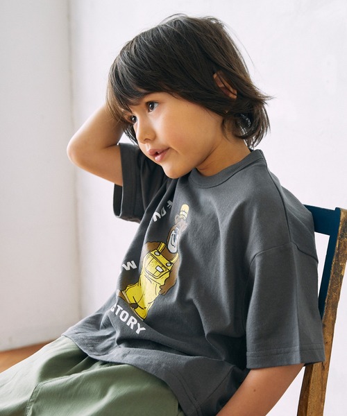 FOV(フォブ)の「フォブ F/B BEAR Tシャツ(Tシャツ/カットソー・キッズ・チャコールグレー/ホワイト/ベージュ系その他・100cm/110cm/120cm/130cm/90cm)」の14枚目の写真