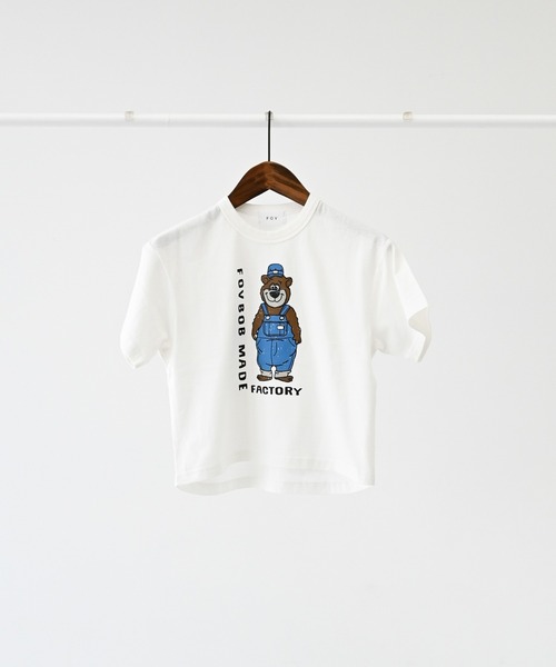 FOV(フォブ)の「フォブ F/B BEAR Tシャツ(Tシャツ/カットソー・キッズ・チャコールグレー/ホワイト/ベージュ系その他・100cm/110cm/120cm/130cm/90cm)」の7枚目の写真