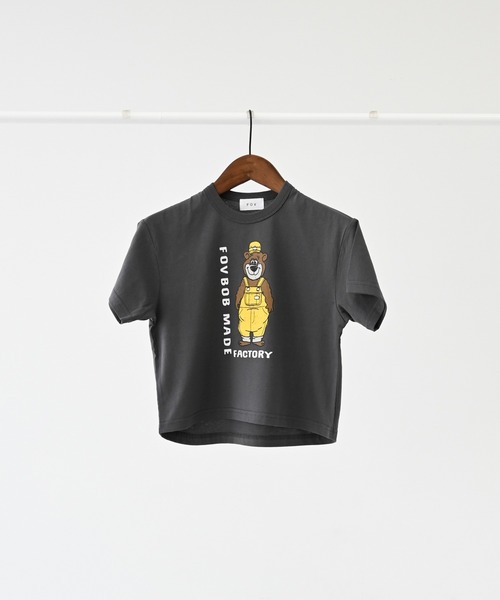 FOV(フォブ)の「フォブ F/B BEAR Tシャツ(Tシャツ/カットソー・キッズ・チャコールグレー/ホワイト/ベージュ系その他・100cm/110cm/120cm/130cm/90cm)」の8枚目の写真
