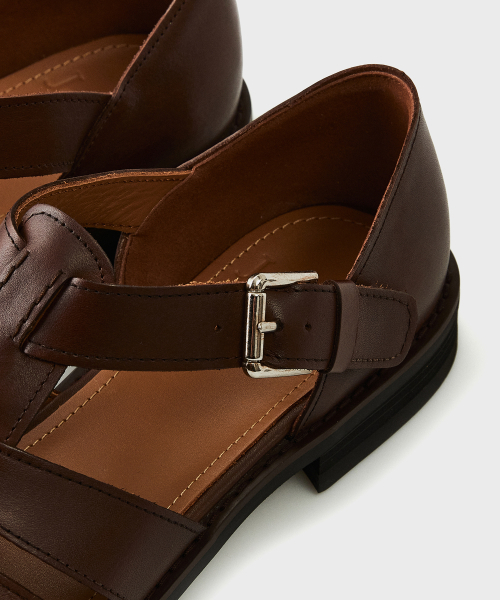 JOSEPHT（ジョセフ）の「VICTOR BROWN [VIBRAM/ANNONAY BURNISH CALF]（サンダル・レディース・その他・23cm/23.5cm/24cm/24.5cm/25cm/25.5cm/26cm/27cm/27.5cm/28cm/26.5cm）」の6枚目の写真
