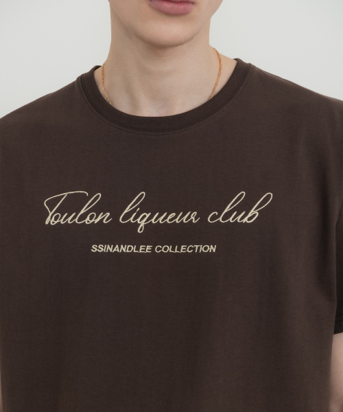 SSIN AND LEE(シンアンドリー)の「トゥーロンリキュールクラブTシャツブラウン(Tシャツ/カットソー・メンズ・その他・MEDIUM/LARGE)」の2枚目の写真