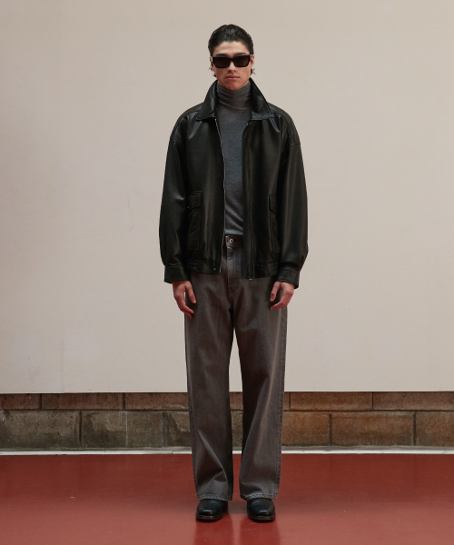 VERDEMAR(ベルデマール)の「Vegetable Lambskin Overfit Blouson Men(ライダースジャケット・メンズ・その他・MEDIUM/LARGE)」の2枚目の写真