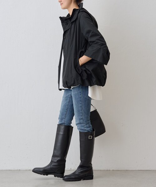 BEARDSLEY　ビアズリー　タフタ　バルーンブルゾン ブラック BEARDSLEY（ビアズリー）の「タフタバルーンブルゾン（ブルゾン）」 - WEAR