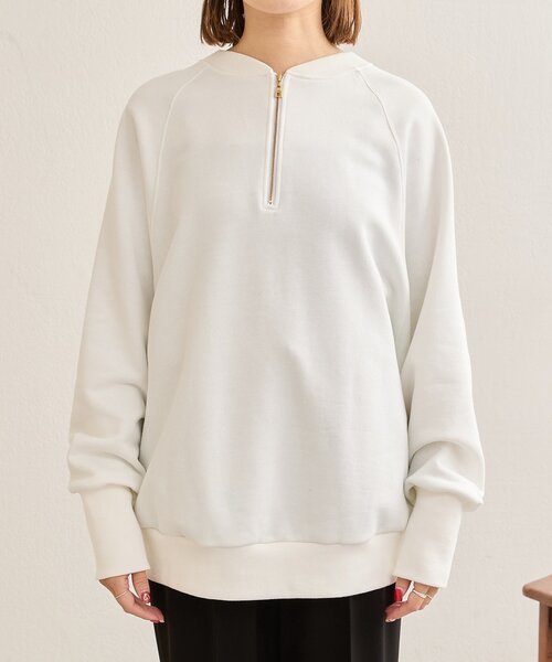 SHENERY（シーナリー）の「2WAYジップスウェット（スウェット・レディース・グレー/オフホワイト/ネイビー・FREE）」の14枚目の写真