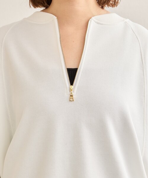 SHENERY（シーナリー）の「2WAYジップスウェット（スウェット・レディース・グレー/オフホワイト/ネイビー・FREE）」の17枚目の写真