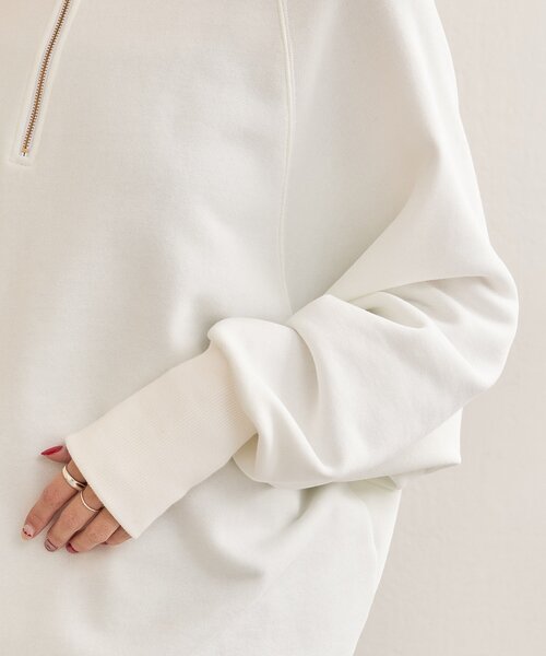 SHENERY（シーナリー）の「2WAYジップスウェット（スウェット・レディース・グレー/オフホワイト/ネイビー・FREE）」の20枚目の写真