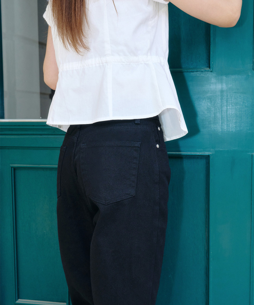 ALKI ALKA(アルキアルカ)の「Wide Cotton Pants (Black)(その他パンツ・レディース・ブラック・SMALL/MEDIUM)」の4枚目の写真