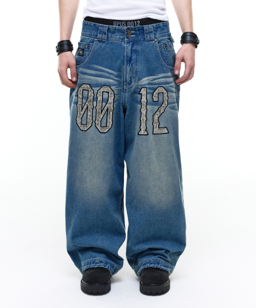 セール】Op. 09 CROASS DENIM PANTS L/BLUE（デニムパンツ）｜OPUS