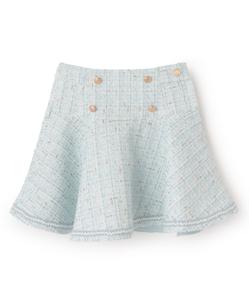 ダブルボタンミックスツイードスカート（スカート）｜kate spade new