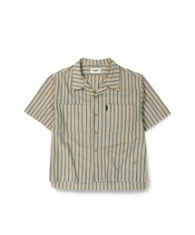 FLATWAVE IN SEOUL（フラットウェーブインソウル）の「Hazy Stripe Shirt Blue（シャツ/ブラウス）」