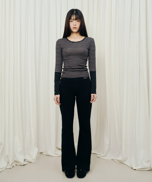 MIHEV(ミヘブ)の「レイヤードストライプロングスリーブ(Tシャツ/カットソー・レディース・その他・MEDIUM/LARGE)」の4枚目の写真
