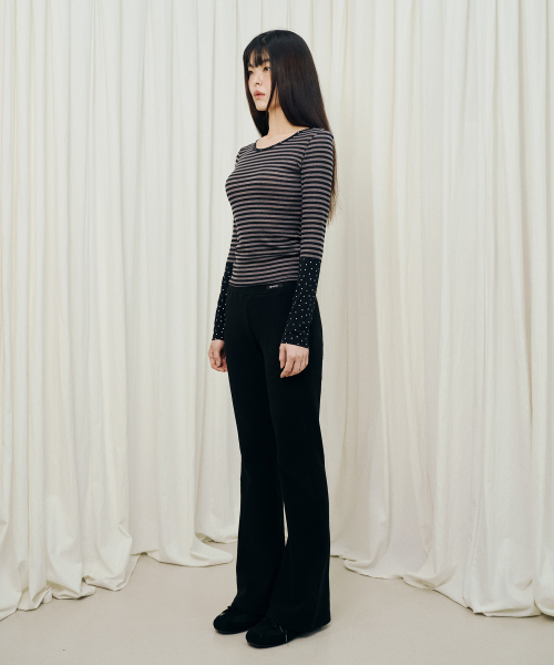 MIHEV(ミヘブ)の「レイヤードストライプロングスリーブ(Tシャツ/カットソー・レディース・その他・MEDIUM/LARGE)」の5枚目の写真