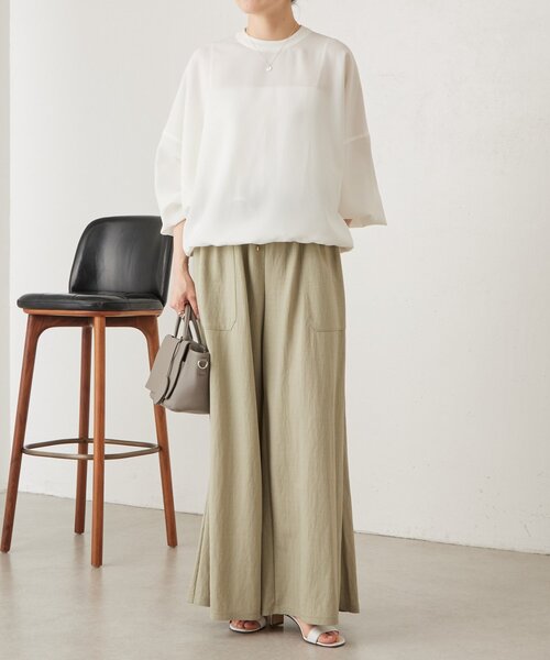 BEARDSLEY（ビアズリー）の「ドルマンブラウス（シャツ/ブラウス・レディース・ホワイト/ブラック・FREE）」の11枚目の写真