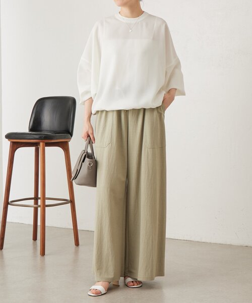 BEARDSLEY（ビアズリー）の「ドルマンブラウス（シャツ/ブラウス・レディース・ホワイト/ブラック・FREE）」の10枚目の写真