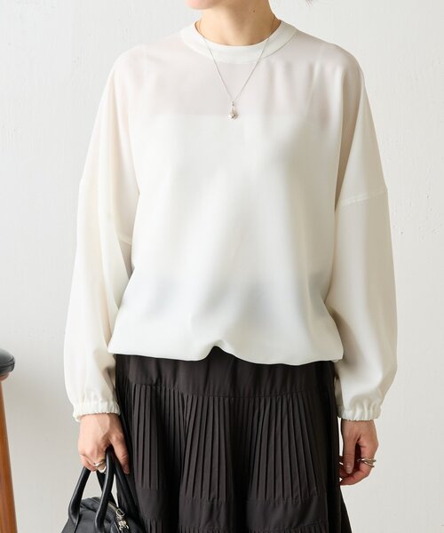 BEARDSLEY（ビアズリー）の「ドルマンブラウス（シャツ/ブラウス・レディース・ホワイト/ブラック・FREE）」の8枚目の写真