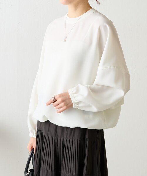 BEARDSLEY（ビアズリー）の「ドルマンブラウス（シャツ/ブラウス・レディース・ホワイト/ブラック・FREE）」の7枚目の写真