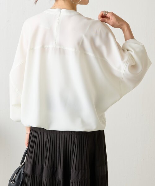 BEARDSLEY（ビアズリー）の「ドルマンブラウス（シャツ/ブラウス・レディース・ホワイト/ブラック・FREE）」の6枚目の写真