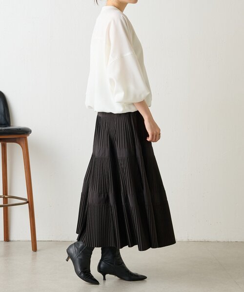 BEARDSLEY（ビアズリー）の「ドルマンブラウス（シャツ/ブラウス・レディース・ホワイト/ブラック・FREE）」の3枚目の写真