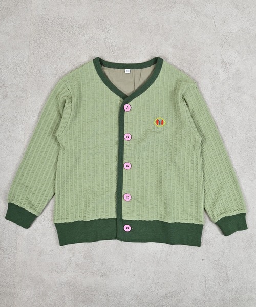 MARKEY'S(マーキーズ)の「ニットサッカーカーディガン(カーディガン/ボレロ・キッズ・オレンジ/グリーン/ブルー/クリーム・80/90/95/100/110/120/130/140/150)」の22枚目の写真