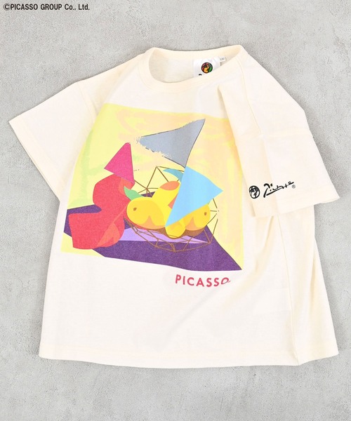 MARKEY'S(マーキーズ)の「【PICASSO】別注プリントTee(Tシャツ/カットソー・キッズ・ホワイト系3/ホワイト系5/グレー系4/グレー系5/ホワイト系2/ホワイト系1/グレー系3/グレー系2/ホワイト系4/グレー系1・80/90/100/110/120/130/140/150)」の2枚目の写真