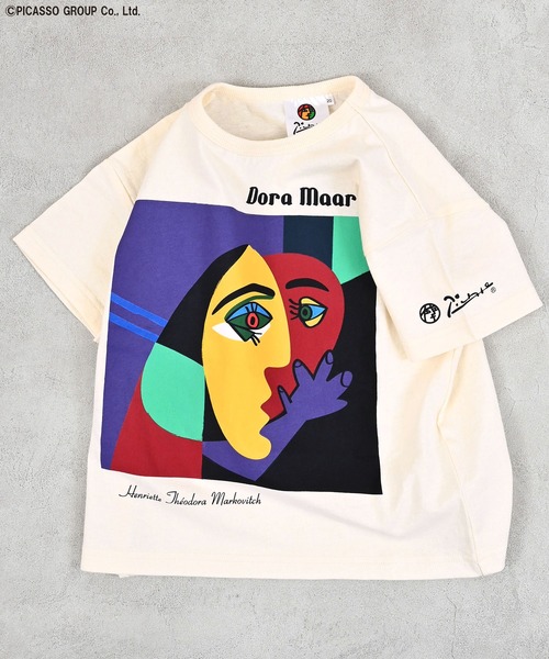 MARKEY'S(マーキーズ)の「【PICASSO】別注プリントTee(Tシャツ/カットソー・キッズ・ホワイト系3/ホワイト系5/グレー系4/グレー系5/ホワイト系2/ホワイト系1/グレー系3/グレー系2/ホワイト系4/グレー系1・80/90/100/110/120/130/140/150)」の3枚目の写真
