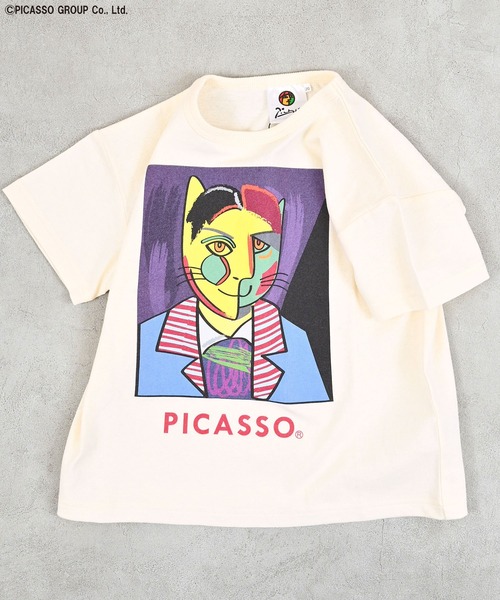 MARKEY'S(マーキーズ)の「【PICASSO】別注プリントTee(Tシャツ/カットソー・キッズ・ホワイト系3/ホワイト系5/グレー系4/グレー系5/ホワイト系2/ホワイト系1/グレー系3/グレー系2/ホワイト系4/グレー系1・80/90/100/110/120/130/140/150)」の5枚目の写真
