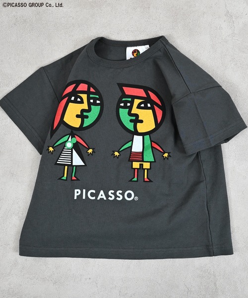 MARKEY'S(マーキーズ)の「【PICASSO】別注プリントTee(Tシャツ/カットソー・キッズ・ホワイト系3/ホワイト系5/グレー系4/グレー系5/ホワイト系2/ホワイト系1/グレー系3/グレー系2/ホワイト系4/グレー系1・80/90/100/110/120/130/140/150)」の6枚目の写真