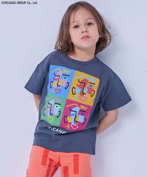 MARKEY'S(マーキーズ)の「【PICASSO】別注プリントTee(Tシャツ/カットソー・キッズ・ホワイト系3/ホワイト系5/グレー系4/グレー系5/ホワイト系2/ホワイト系1/グレー系3/グレー系2/ホワイト系4/グレー系1・80/90/100/110/120/130/140/150)」の7枚目の写真