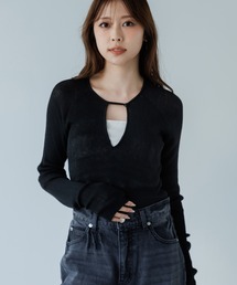 SENEE（セニー）の「decollete cut-out bodysuit（デコルテカットボディースーツ）（Tシャツ/カットソー）」