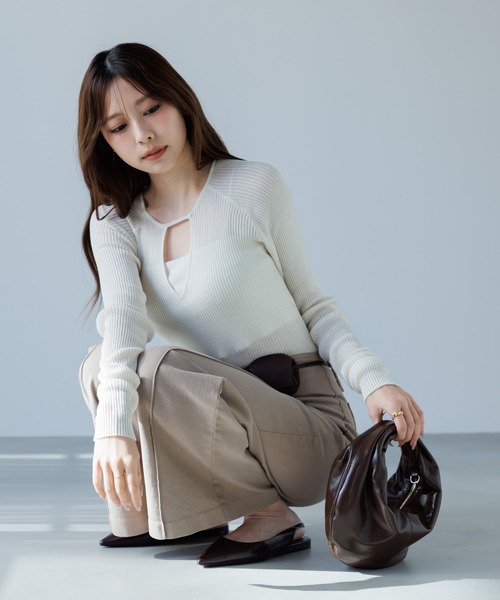 decollete cut-out bodysuit（デコルテカットボディースーツ）（T