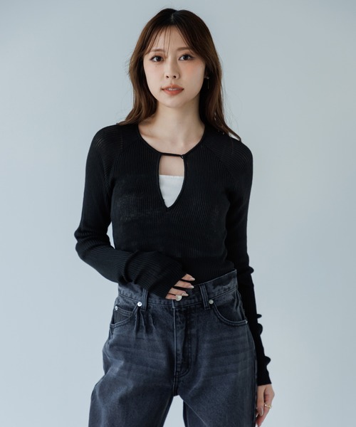 decollete cut-out bodysuit（デコルテカットボディースーツ）（T
