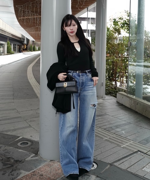 decollete cut-out bodysuit（デコルテカットボディースーツ）（T