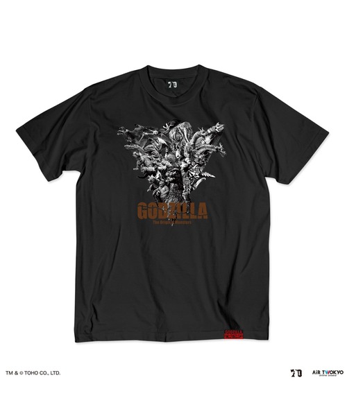 AIR TWOKYO(エアトゥーキョー)の「ゴジラ 70 周年記念 昭和シリーズシーンイラストT シャツ 5(アセンブル)(Tシャツ/カットソー・メンズ・ブラック・XX-LARGE/X-LARGE/LARGE/MEDIUM/SMALL)」の3枚目の写真