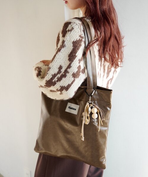 Kastane(カスタネ)の「【A4サイズ】マルチトートBAG(トートバッグ・レディース・グレー/ブラウン/ベージュ・FREE)」の18枚目の写真