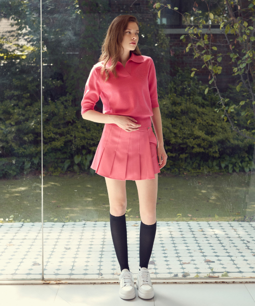 LORDLOAR(ロードロアル)の「プリーツ2段ラップスカートPINK(スカート・レディース・その他・LARGE/MEDIUM/SMALL/X-SMALL)」の3枚目の写真