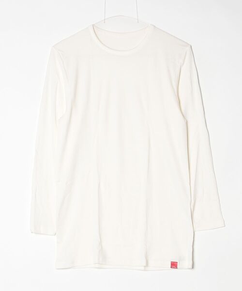 GUNZE(グンゼ)の「GUNZE グンゼ HOTMAGIC 薄手 9分袖シャツ クルーネック Vネック(Tシャツ/カットソー・メンズ・ブラック系その他/ホワイト系2/ネイビー/ブルー系2/ブラック/オフホワイト・LARGE/MEDIUM/X-LARGE)」の2枚目の写真