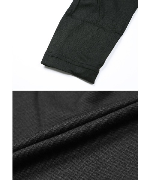 GUNZE(グンゼ)の「GUNZE グンゼ HOTMAGIC 薄手 9分袖シャツ クルーネック Vネック(Tシャツ/カットソー・メンズ・ブラック系その他/ホワイト系2/ネイビー/ブルー系2/ブラック/オフホワイト・LARGE/MEDIUM/X-LARGE)」の7枚目の写真