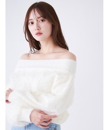 SNIDEL | ストラクチャーレースニット(ニット/セーター)