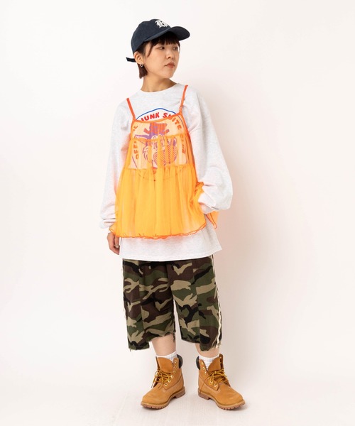 RNA（アールエヌエー）の「M2619 ウルフプリントロンT（Tシャツ/カットソー・レディース・ホワイト/アッシュグレー/ブラック・MEDIUM）」の16枚目の写真