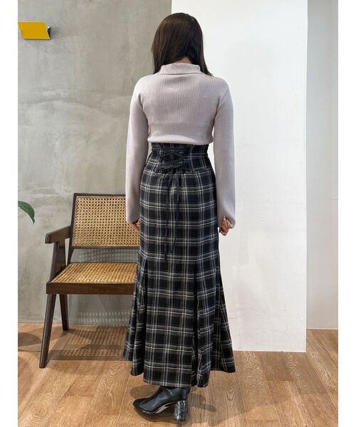 MERCURYDUO（マーキュリーデュオ）の「U.S. POLO ASSN.別注 リブハイネックニット（ニット/セーター・レディース・アイボリー/ネイビー/ラベンダー・FREE）」の10枚目の写真