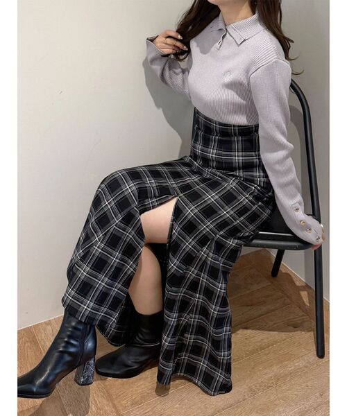 MERCURYDUO（マーキュリーデュオ）の「U.S. POLO ASSN.別注 リブハイネックニット（ニット/セーター・レディース・アイボリー/ネイビー/ラベンダー・FREE）」の11枚目の写真